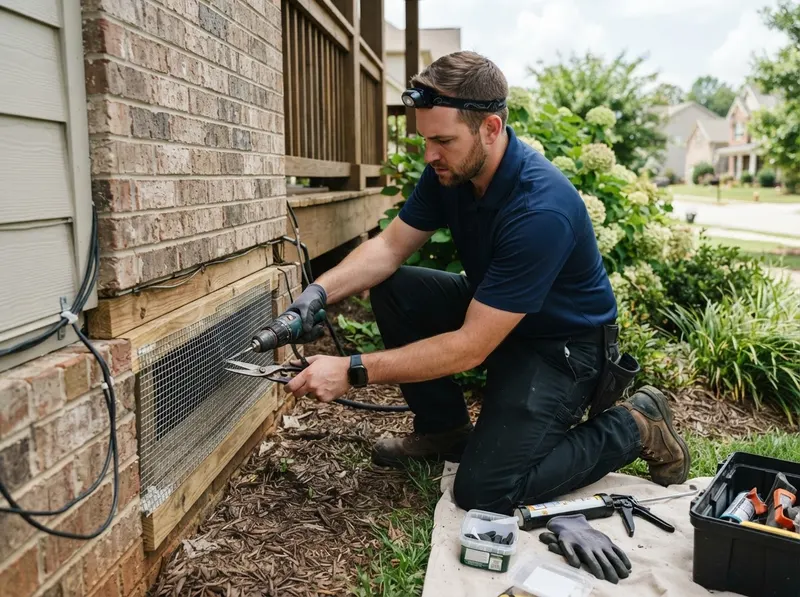 Rodent Exclusion & Population Abatement in Greenville, SC